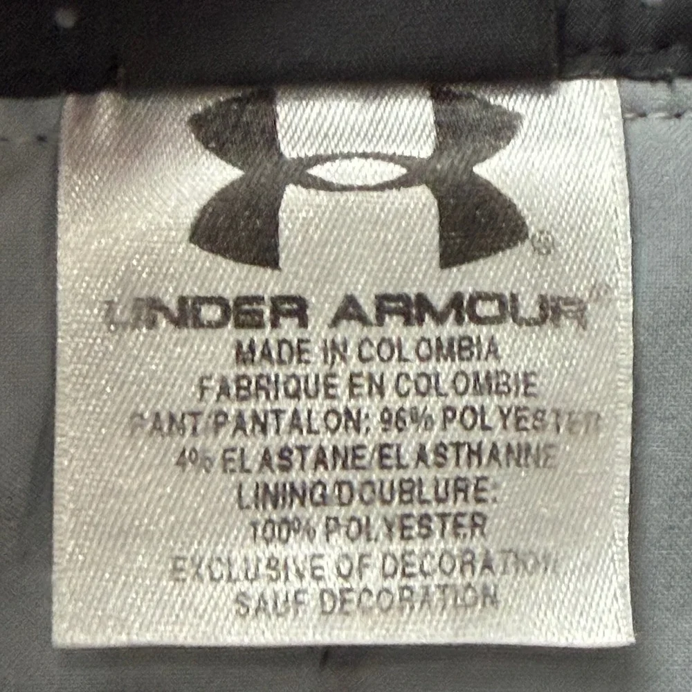 Under Armour Mens Match Play Golf Pants Black Straight Leg 34x32 Performance